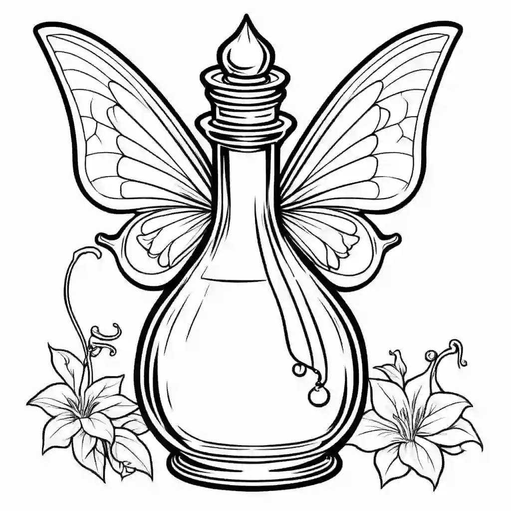 Potion Fairy coloring pages